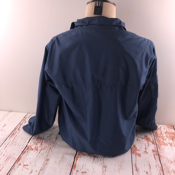 Gap Vintage Windbreaker Pull Over Blue Jacket - Picture 5 of 7